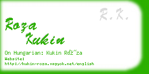 roza kukin business card